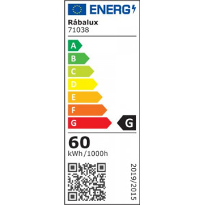 Plafoniera Tesia LED 60W metal/acril auriu/alb Rabalux