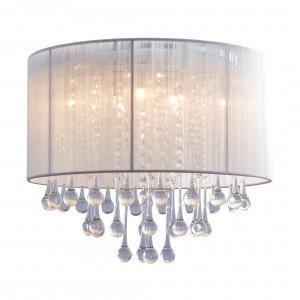 Plafoniera Verona 8xG9 metal/sticla alb Zuma Line