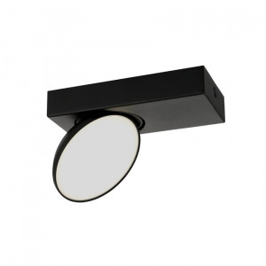 Spot aplicat Castelio LED 5W 380 lumeni metal/acril negru Italux