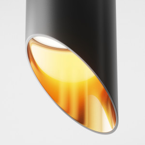 Spot aplicat Lipari 1xGU10 metal negru/auriu Maytoni