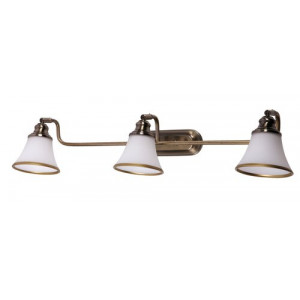 Spot bara Grando 3xE14 metal/sticla bronz/alb Rabalux RBL6547