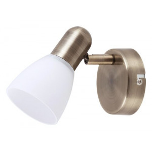 Spot bara Soma 1xE14 metal/sticla bronz/alb Rabalux RBL6306