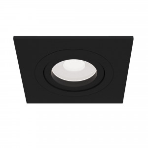 Spot incastrat Atom 1xGU10 metal negru patrat Maytoni