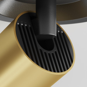 Spot incastrat FOCUS S 1xGU10 metal negru/auriu Maytoni