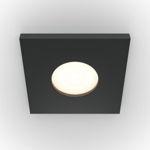 Spot incastrat Stark 1xGU10 metal negru Maytoni DL083-01-GU10-SQ-B
