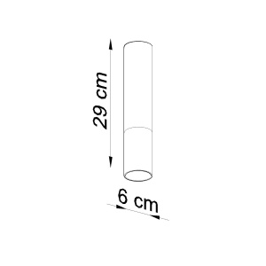 Spot Loopez 1xGU10 metal negru/cupru tubular - Img 4