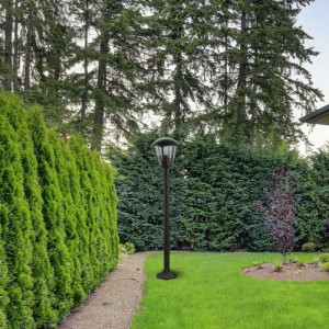 Stalp exterior Marseille 1xE27 metal/acril negru Rabalux