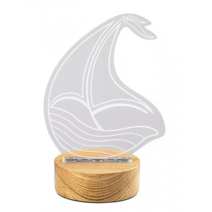 Veioza Akali LED 2W lemn/acril fag/transparent Rabalux
