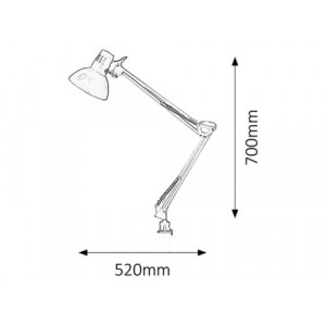 Veioza Arno 1xE27 metal alb Rabalux