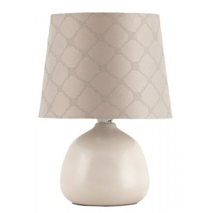 Veioza Ellie 1xE14 ceramica/textil bej Rabalux