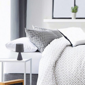 Veioza Nalani 1xE14 ceramica/textil gri Rabalux