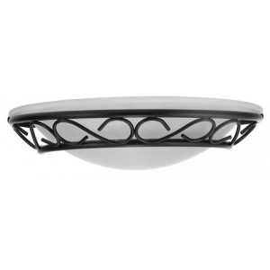 Aplica Athen 1xE14 metal/sticla negru/alb Rabalux RBL3721