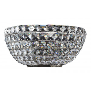 Aplica Basfor 2xE14 metal/cristal nichel Maytoni