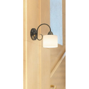 Aplica Edith 1xE27 metal/sticla bronz/alb Rabalux