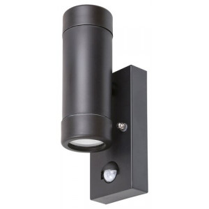 Aplica exterior Medina 1xGU10 acril negru/transparent Rabalux