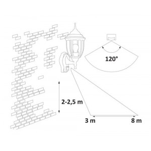 Aplica exterior Nizza 1xE27 metal/sticla auriu antichizat Rabalux