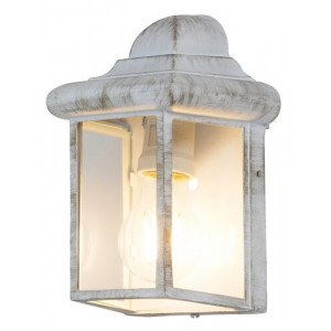 Aplica exterior Norvich 1xE27 metal/sticla alb antichizat Rabalux