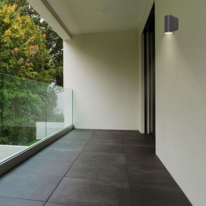Aplica exterior Phoenix 1xGU10 metal/sticla antracit Rabalux