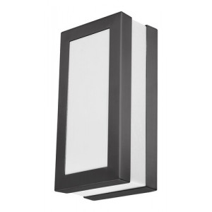 Aplica exterior Stuttgart 1xE27 metal/acril antracit/alb Rabalux