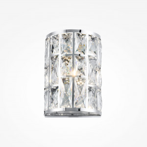 Aplica Gelid 1xE27 metal/cristal crom/transparent Maytoni