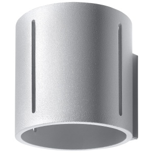 Aplica Inez 1xG9 metal gri cilindric