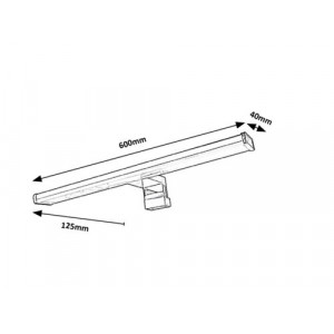 Aplica Levon LED 12W metal/ratan crom/alb Rabalux