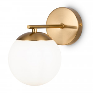 Aplica Marble 1xE27 metal/sticla bronz/alb Maytoni