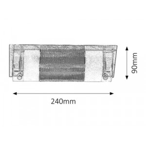 Aplica Periodic 1xE14 metal/sticla crom Rabalux