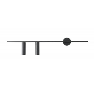 Aplica Trevo L 2xGU10 metal negru Aldex