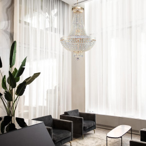 Candelabru Bella metal/cristal auriu Maytoni