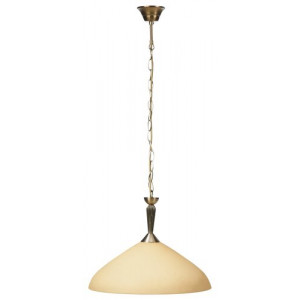 Candelabru Regina 1xE27 metal/sticla bronz/crem Rabalux