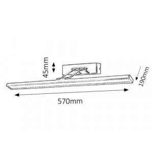 Iluminat tablou Picture slim LED 12W metal crom Rabalux