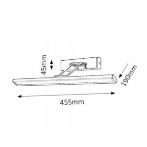 Iluminat tablou Picture slim LED 8W metal crom Rabalux