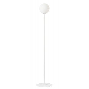 Lampadar Pinne 1xE27 metal/sticla alb Aldex