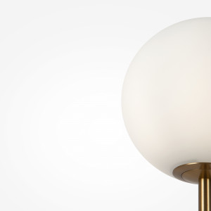 Lampadar Ring 1xE27 metal/sticla bronz/alb Maytoni