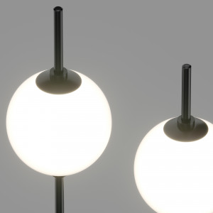 Lampadar The Sixth Sense 2xLED metal/sticla negru/alb Maytoni
