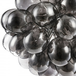 Lustra Balbo 8xG9 metal/sticla nichel/fumuriu Maytoni