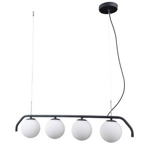 Lustra Carimi 4xG9 metal/sticla antracit Italux