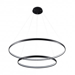 Lustra Carlo 2xLED metal/acril negru Zuma Line PL210503-800+1200-BK