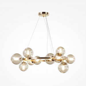 Lustra Dallas 11xG9 metal/sticla auriu/transparent Maytoni