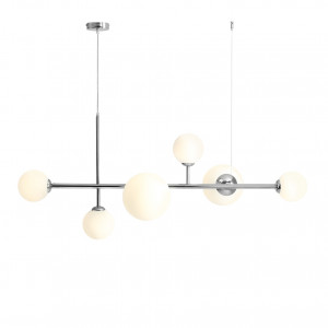 Lustra Dione 4xE14+2xE27 metal/sticla crom Aldex