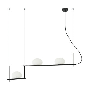 Lustra Kernio 3xG9 metal negru Italux