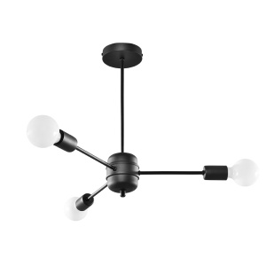 Lustra Lango 3xE27 metal negru