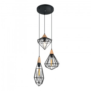 Lustra Maelle 1xE27 metal negru Italux