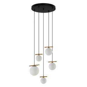 Lustra Merseta 3+2xE14+G9 metal bronz antichizat Italux