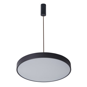 Lustra Orbital LED 60W 3600 lumeni metal/acril negru sablat Italux