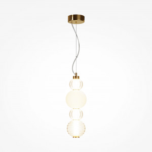 Pendul Collar LED metal/sticla/acril auriu/transparent Maytoni P069PL-L17G3K