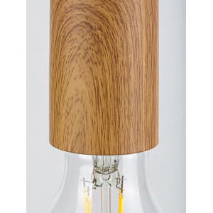 Pendul Dollien 5xE27 metal negru/fag Rabalux