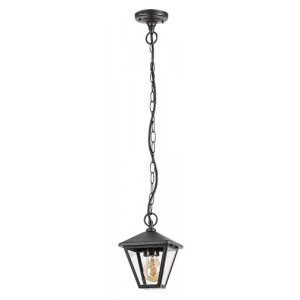 Pendul exterior Paravento 1xE27 metal/sticla negru Rabalux