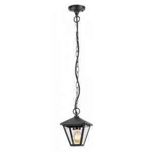 Pendul exterior Paravento 1xE27 metal/sticla negru Rabalux